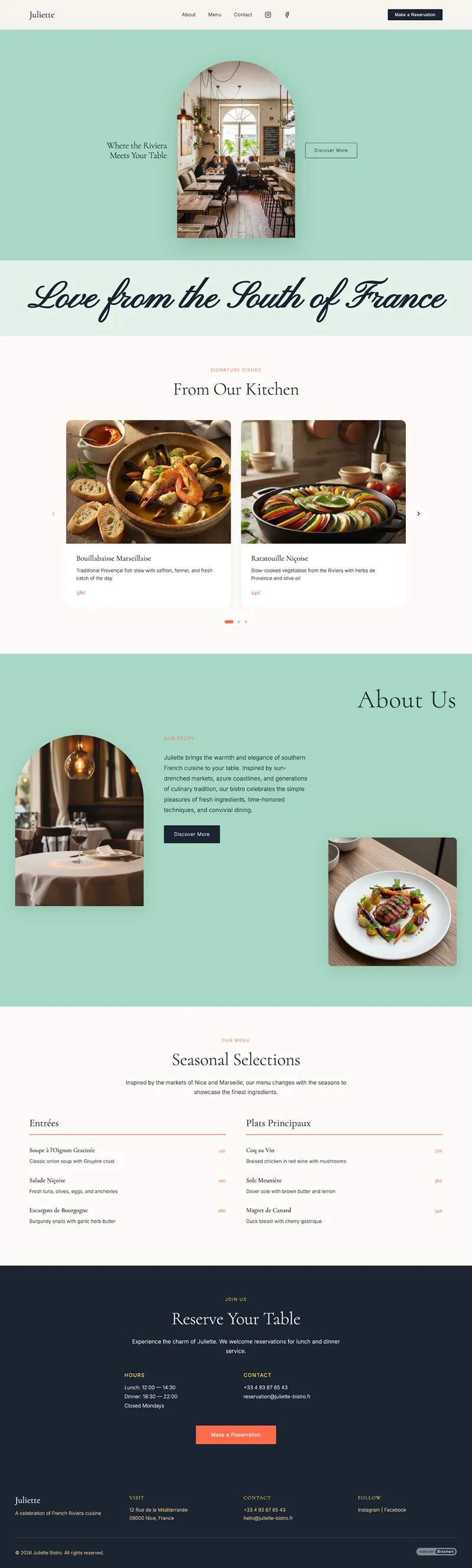 Restaurant site